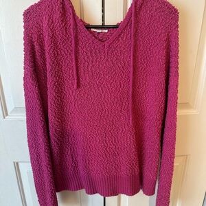 Maurices Fuchsia Textured Hoodie